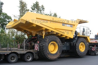 LKW Foto Komatsu HD 605 Schwerlasttransporter gelb #m8zn