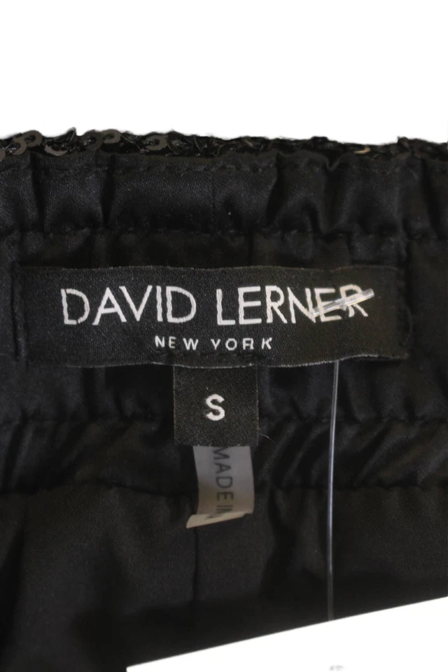 Calça slip-on David Lerner feminina sequência texturizada preta tamanho P - Imagem 4 de 4