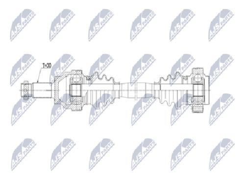 Driveshaft Rear Axle Left Manual Transmission NPW-BM-213 NTY for BMW 5 5 Touring - Image 3