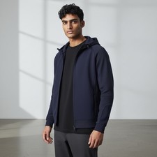 Puma Teamcup Casuals Hooded Full Zip Jacket Navy Blue Athletic Mens Size S