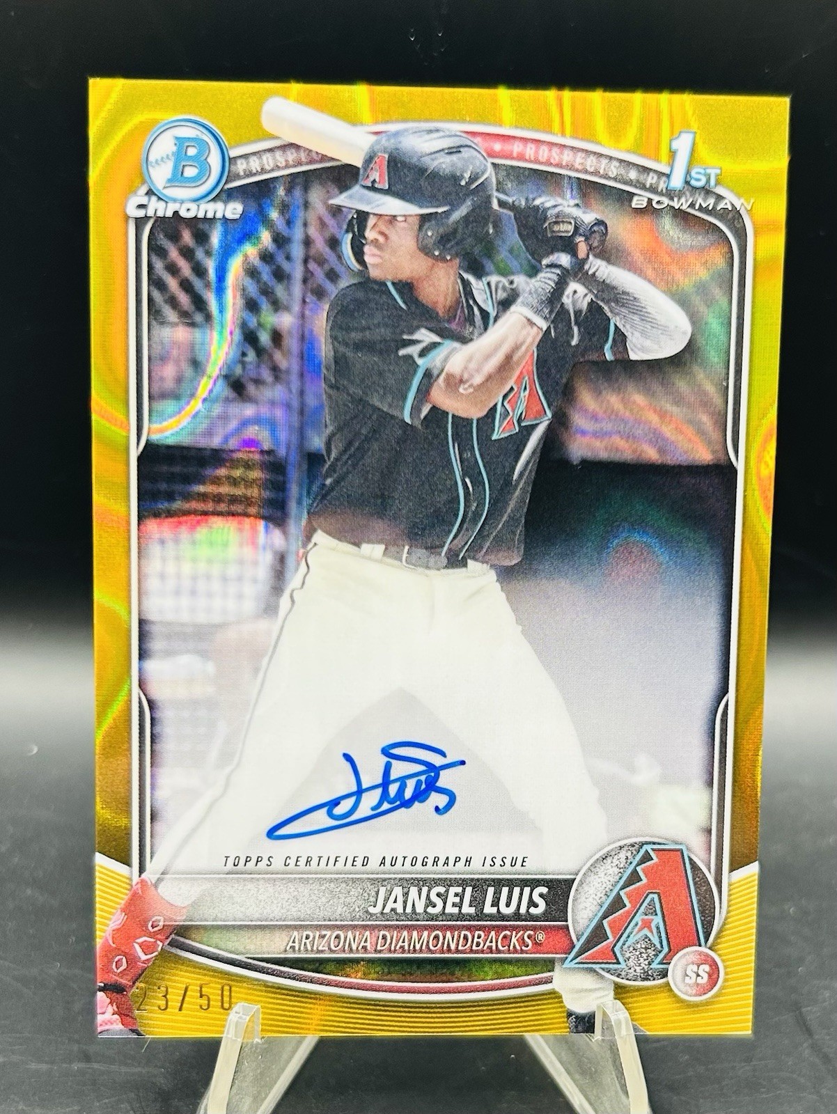 2025 Bowman Chrome Jansel Luis 1st Gold Lava Auto /50 CPA-JLU