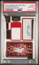 2021 ONE & ONE ROOKIE RED ALPEREN SENGUN RPA RC ON CARD AUTO /25 PSA 10 POP 1