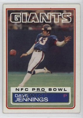 1983 Topps Dave Jennings #128 9cd