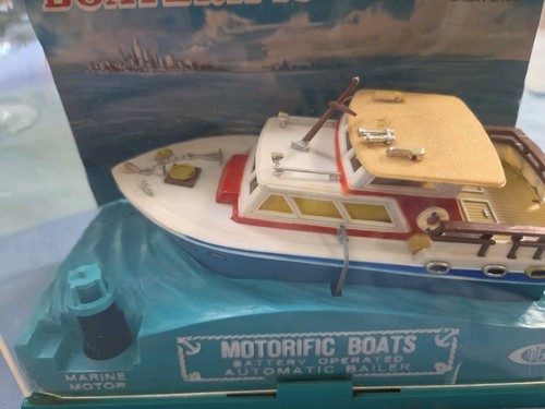 1967 Ideal Toys Motorific Boats Automatic Bailer King of The Sea Toy Boat Rare
