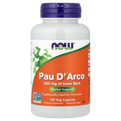 Pau D'Arco, 500 mg, 100 Veg Capsules
