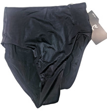 NWT--TYR Women's Solid High Waist Bikini Bottom Black Size 0/2