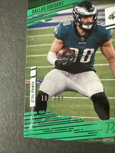 2021 Prestige Dallas Goedert Xtra Points Green /199 #110 - Picture 3 of 5