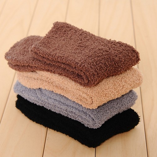 3 Paar Männer Fleece Socken Herren Hausschuhe Fuzzy Stocking für Erwachsene - Bild 2 von 12