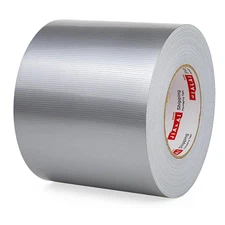Wide Roll Silver Duct Tape, Industrial Grade 5 Inches X 55 Yards (164 Ft), 9 Mil