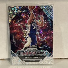 2020-21 Panini Prizm #4 Ben Simmons Fireworks Fast Break