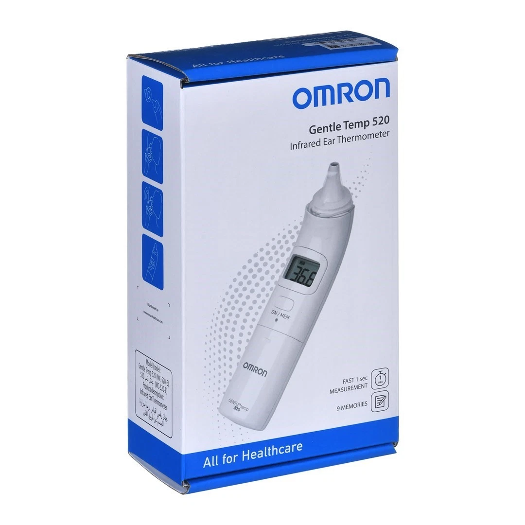 4015672107793 Omron Gentle Temp 520 Contact White Ear OMRON