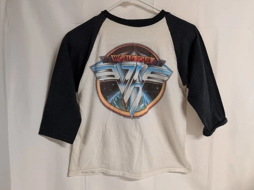 Authentic Van Halen World Tour Vintage Concert T-shirt 1970s vintage concert t-shirt, vintage, single stitch, B+ condition