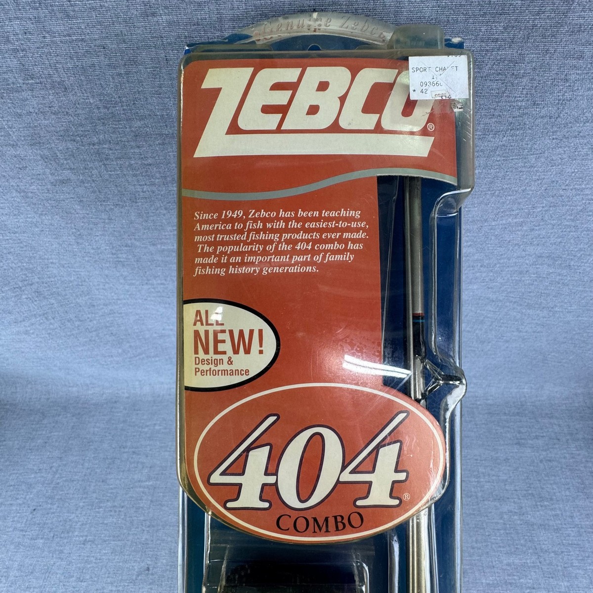 Zebco 404 Combo Fishing Rod Reel Kit New Sealed Vintage Tackle Set