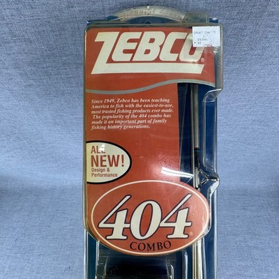 Zebco 404 Combo Fishing Rod Reel Kit New Sealed Vintage Tackle Set