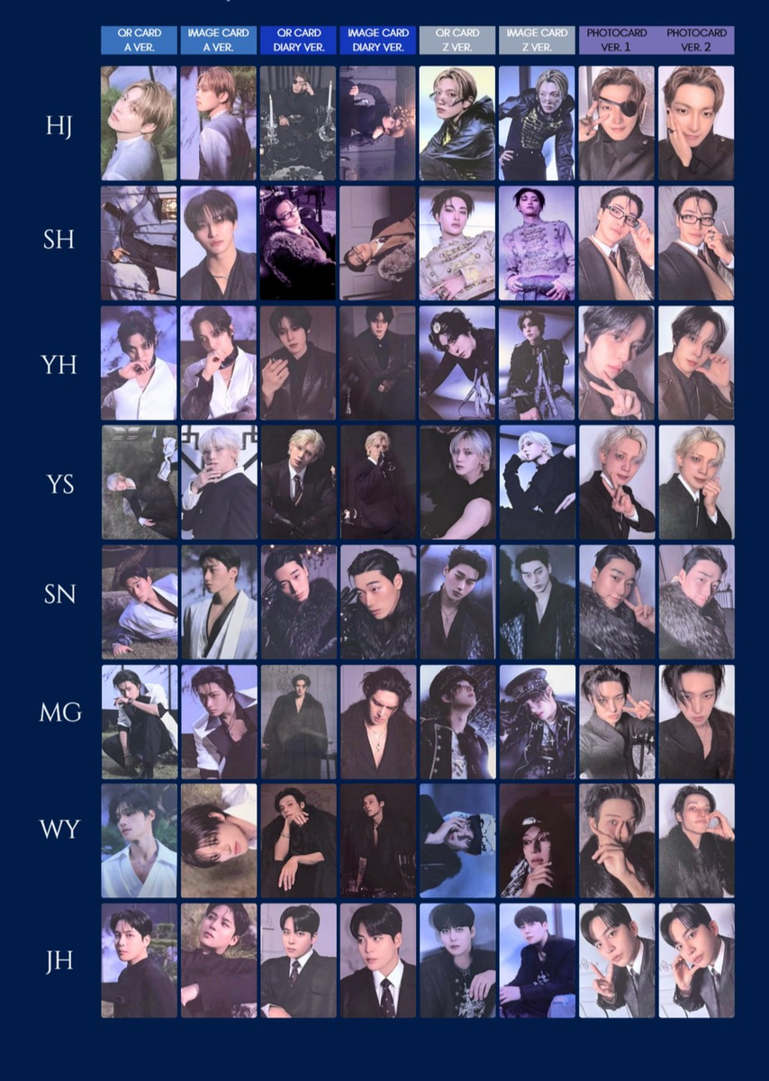 ATEEZ Golden Hour: Part 4 Official Photocard KPOP San Seong Hwa