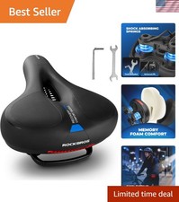 Sella sella bici impermeabile con manico integrato e striscia riflettente notturna