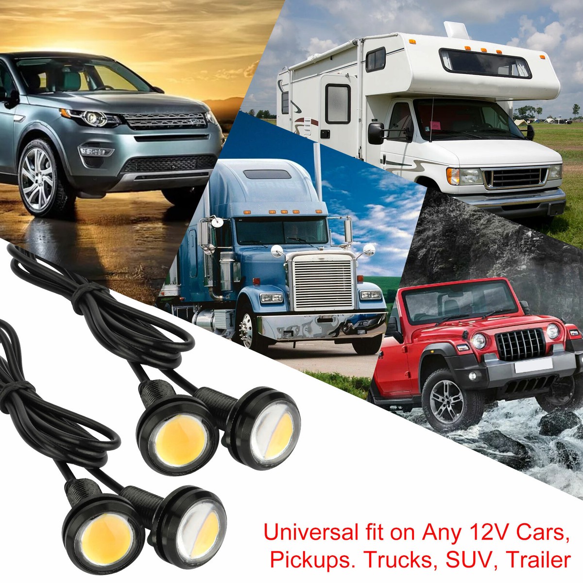Grill Lights, Car Front Grille Lamps, Bumper Mounted Grill Lights, Car Front Grille Lamps, Bumper Mounted