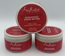 Shea Moisture Red Palm Oil  Cocoa Butter Shine Butter 3.75oz Lot Of 3