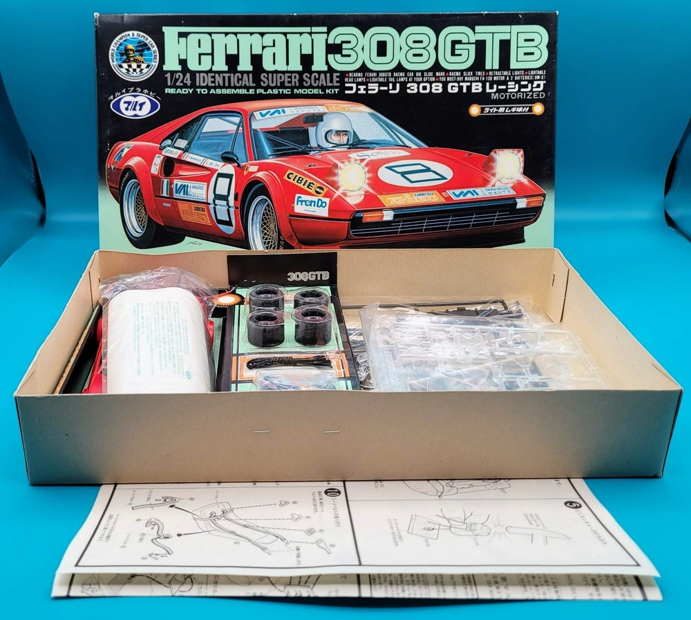TILT Tokyo Marui 1/24 Scale Ferrari 308GTB Motorized Model Kit - NEW OPEN BOX