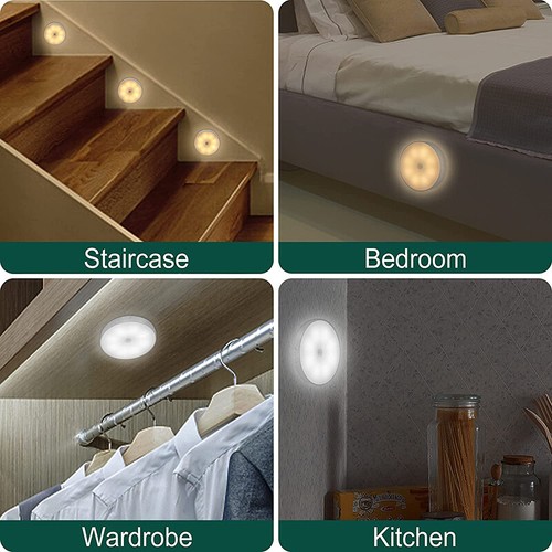 LED Motion Sensor Under Cabinet Closet Light USB Rechargeable Kitchen Lamp Strip - Picture 19 of 25