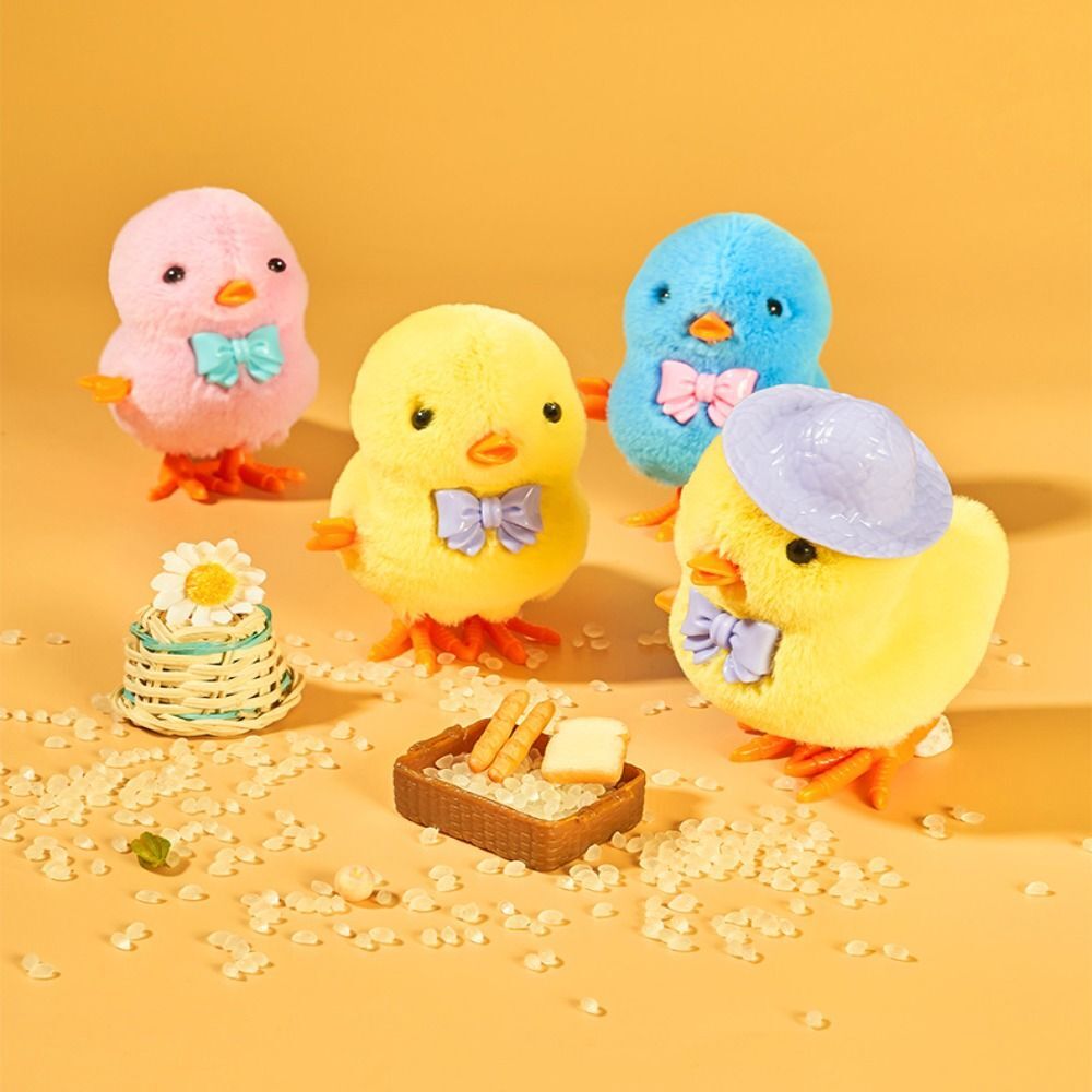 Bow Tie Plush Chicken Clockwork Toy Walking Wind Up Chicken toy Cute Kids eBay