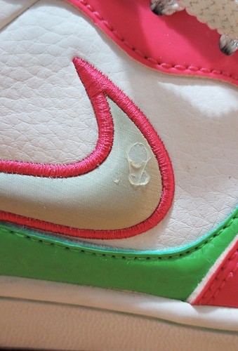 Nike Sneaker Women's 6.5 Air Indee 318489-101 Watermelon Pink White Green - Picture 6 of 10
