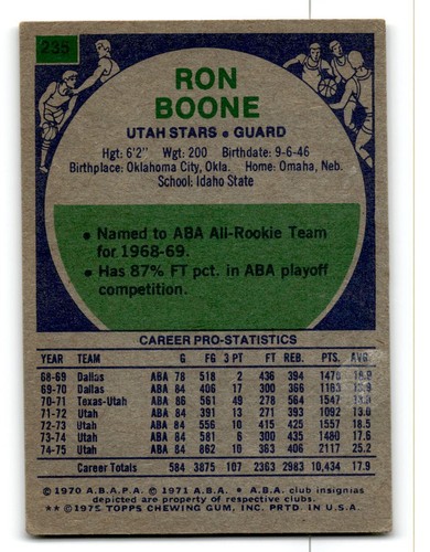 1975-76 Topps Basketball Poor to Good You Choose, Complete Your Set #1-330 - Bild 327 von 459