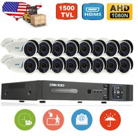 16ch Ahd Full 720p 1500tvl Cctv Surveillance Dvr +16720p Bullet Camera Kit G8o8 on sale 16ch Ahd Full 720p 1500tvl Cctv Surveillance Dvr +16720p Bullet Camera Kit G8o8 on sale
