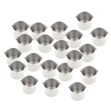 20pc Stainless Steel Ashtray Drink Holder Car Truck Boat