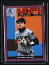 2022 Bowman Jordan Lawlar Hi-Fi Futures Mojo Pink Refractor #98/199