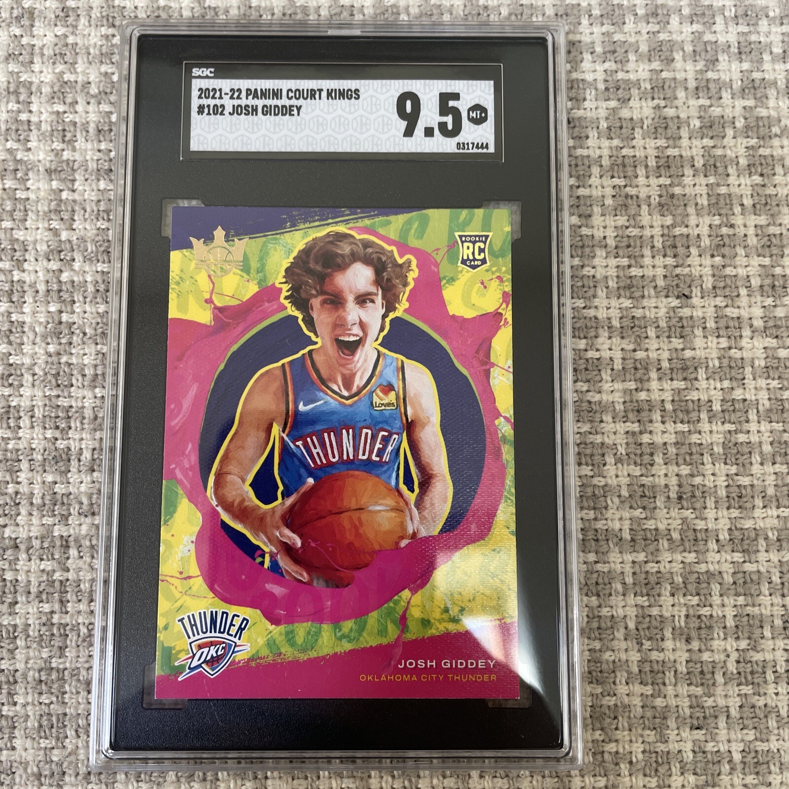 Josh Giddey 2021-22 Court Kings Rookie Level 2 Oklahoma Thunder #102 SGC 9.5 MT+