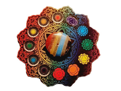 7 Chakra Untersetzer Incense Burner für Räucherstäbchen Stäbchen Halter