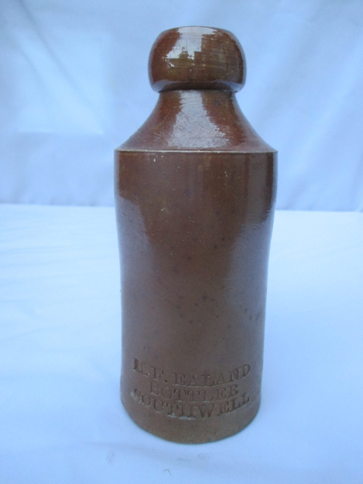 Vintage Stoneware Ginger Beer Bottle by H.F. Ealand Southwell