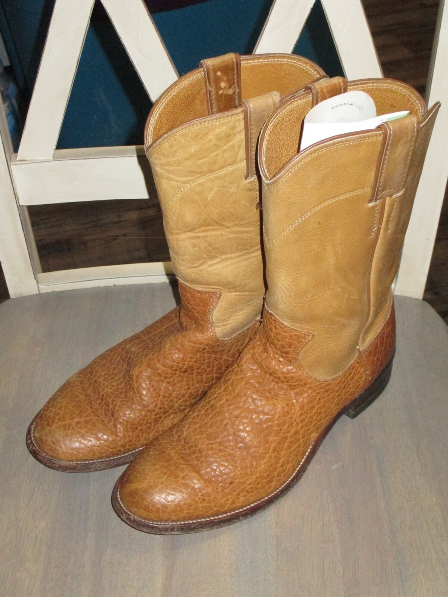 Vintage‎ Justin Boots Mens 7 D Pebbled Bullhide Paddock Roper USA  Kiltie il_300x300.6323729580_1cio.jpg main image 2
