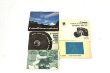 Canon Manual/Literature Lot of 5 