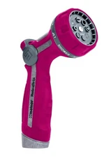 Melnor Pink Heavy Duty Garden Water Hose Spray Nozzle 8-Pattern Thumb Control