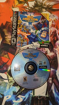 Buzz Lightyear Of Star Command Playstation 1 PS1 Manual & Disc Only W/REG Tested