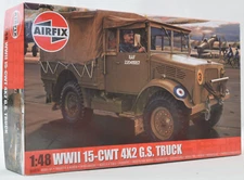 Airfix WWII 15-CWT 4X2 G.S. Truck 1:48 Scale Plastic Model Vehicle Kit A03313A