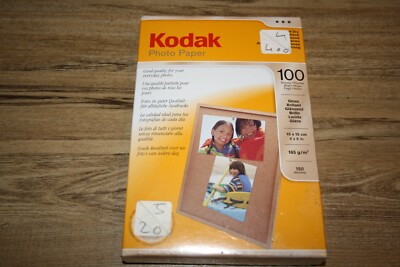 Kodak Premium Photo Paper 100 sheets Gloss 4x6'' 10x15cm 165gsm 150microns New