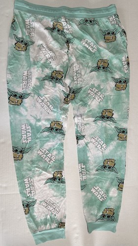 Star Wars Baby Yoda Pajama Lounge Pants Size Extra Large Drawstring Joggers #569 - Picture 8 of 11