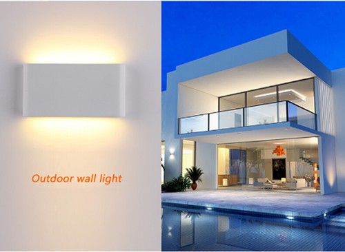 1X/5X/2X/10X 12W LED Wall Light Cool/Warm White Warterproof Modern Sconce Lamp - Picture 5 of 14
