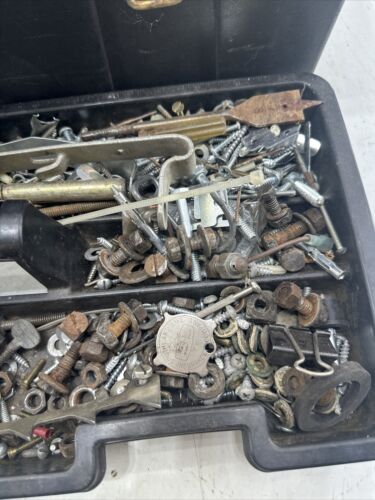 LARGE LOT OF HARDWARE SCREWS BOLTS FARM HARDWARE MISC JUNK DRAWER Toolbox - Picture 8 of 12