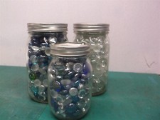 lot of 3 jars of crafting stones