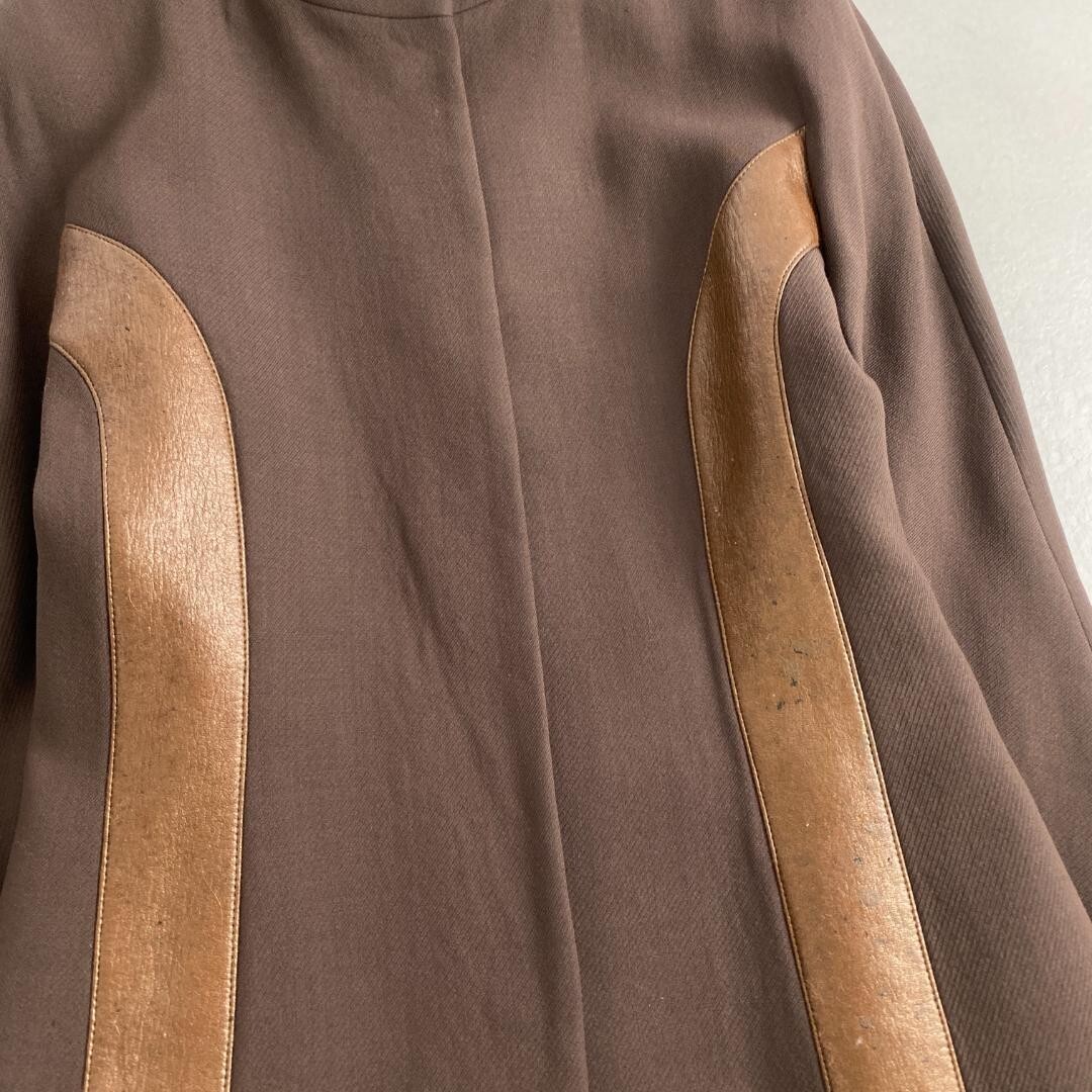 w2154 Givenchy Collarless Jacket Wool GIVENCHY Br… - image 5