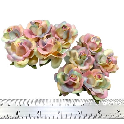 Unicorn Rainbow 2''(5cm) Paper Flower Wedding Scrapbook DIY Gift Corsage Bouquet