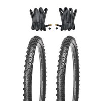 2 Mountainbike Reifen Fahrradreifen 24 Zoll 24X1.95 Inkl. 2 Schlauch Av Kujo