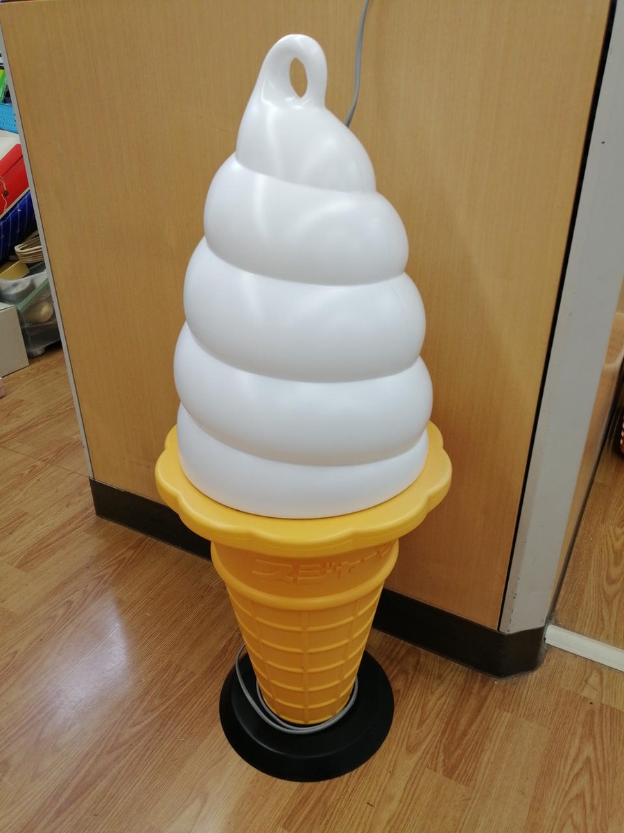 TOMI Andon Soft Serve Ice Cream Light Display Height 90cm Tested