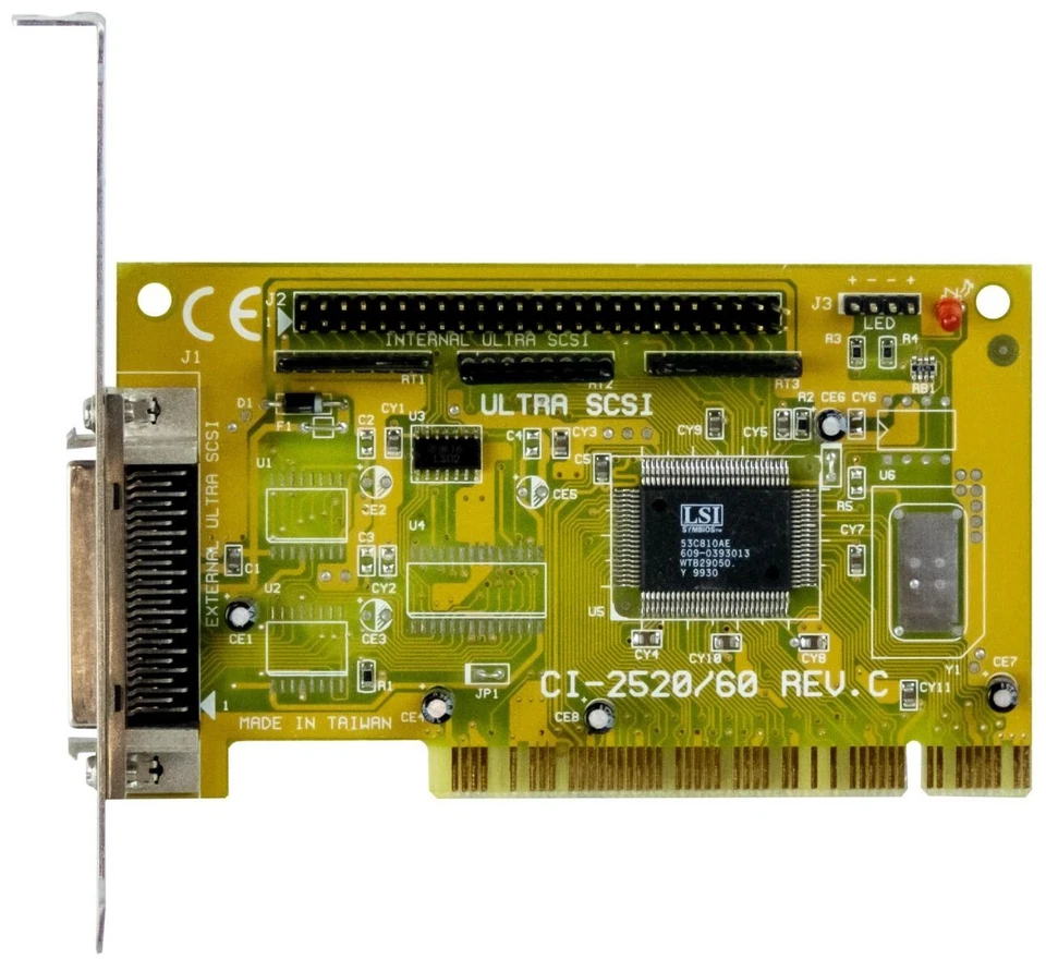 CONTROLLER SYMBIOS LOGIC CI-2520/60 SCSI RAID CONTROLLER PCI STANDARD PROFIL - Bild 2 von 2