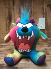 Toy Factory Looney Tunes Taz Tie Dye Plush New/no tags "6