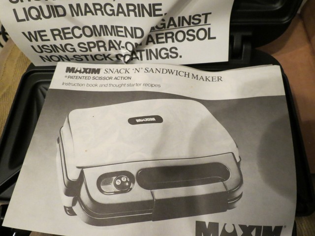Maxim Snack N Sandwich Maker For Sale Online Ebay